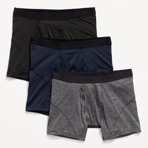 NWT Old Navy 3-Pack Go-Dry Cool Performance Boxer Briefs Underwear 5" Men XXL